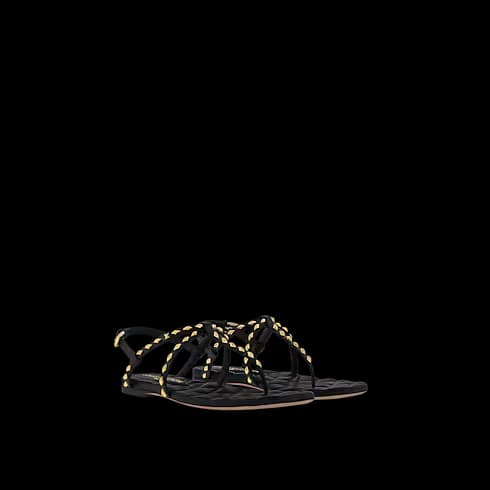 Sandalia Plana Celeste