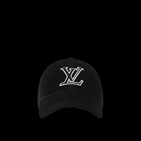 Lv Signature Corduroy Cap S00