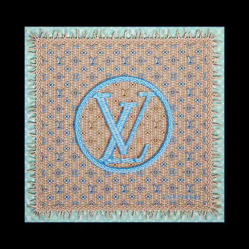 Monogram Rattan Square 90 S00