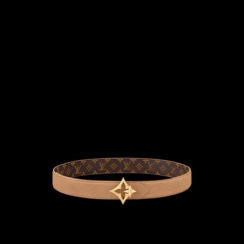Lv Flowergram 30mm Reversible Belt Monogram