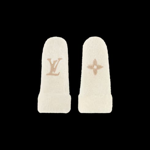 Monogram Shearling Mitts S00